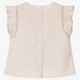 iDO Малыши-Бежевая блузка в тонкую полоску | Childrensalon Outlet