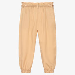 iDO Baby-Girls Beige Tapered Trousers | Childrensalon Outlet