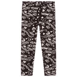 iDO Малыши-Girls Black Cotton Leggings | Childrensalon Outlet