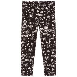 iDO Малыши-Girls Black Cotton Leggings | Childrensalon Outlet