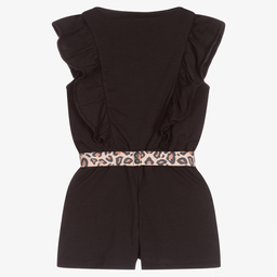 iDO Для младших-Черный хлопковый комбинезон для девочек | Childrensalon Outlet