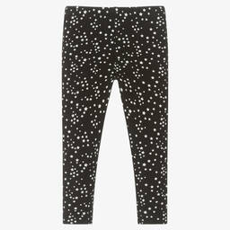 iDO Малыши-Черные хлопковые легинсы со звездами для девочек | Childrensalon Outlet