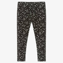 iDO Малыши-Черные хлопковые легинсы со звездами для девочек | Childrensalon Outlet