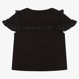 iDO Для младших-Черная хлопковая футболка | Childrensalon Outlet