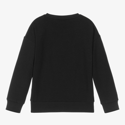 iDO Для младших-Черный свитер со смайлами для девочек | Childrensalon Outlet