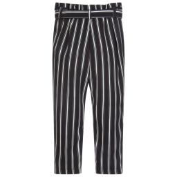 iDO Junior-Girls Black & White Trousers | Childrensalon Outlet