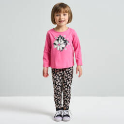 iDO Baby-Girls Blooming Pink Cotton Tee | Childrensalon Outlet