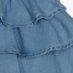 iDO Малыши-Синее платье из шамбре для девочек | Childrensalon Outlet