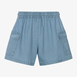 iDO Для младших-Girls Blue Chambray Shorts | Childrensalon Outlet