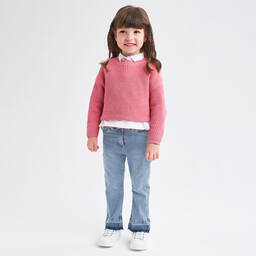 iDO Малыши-Girls Blue Denim Bootcut Jeans | Childrensalon Outlet