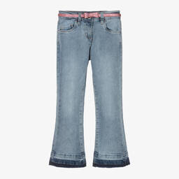 iDO Малыши-Girls Blue Denim Bootcut Jeans | Childrensalon Outlet