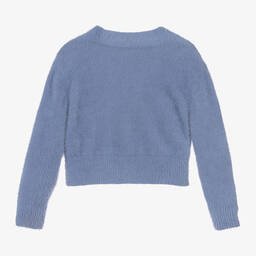 iDO Junior-كارديغان لون أزرق للبنات | Childrensalon Outlet