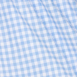 iDO Для младших-Голубое хлопковое платье в клетку | Childrensalon Outlet