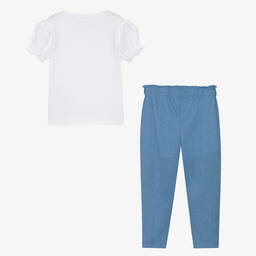 iDO Малыши-Футболка с блестками и голубые брюки | Childrensalon Outlet