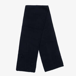 iDO Малыши-Синяя вязаная шапка и шарф | Childrensalon Outlet