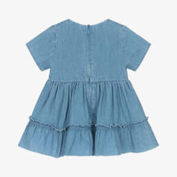 iDO Мини-Платье из шамбре с цветочными узорами для девочек | Childrensalon Outlet