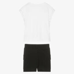 iDO Junior-طقم شورتات قطنية مزينة بالجواهر للبنات | Childrensalon Outlet