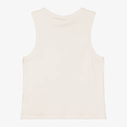 iDO Для младших-Кремовая ребристая хлопковая майка для девочек | Childrensalon Outlet