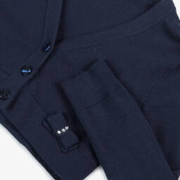 iDO Малыши-Элегантный синий вязаный кардиган для девочек | Childrensalon Outlet