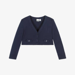 iDO Малыши-Элегантный синий вязаный кардиган для девочек | Childrensalon Outlet