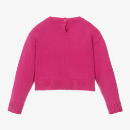 آي دو Baby-بلوفر محبوك لون زهري للبنات | Childrensalon Outlet