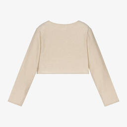 iDO Малыши-Girls Gold Glitter Bolero Cardigan | Childrensalon Outlet