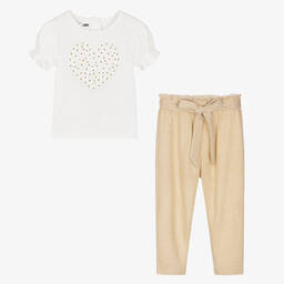 iDO Малыши-Топ с блестками и золотистые брюки | Childrensalon Outlet