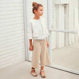 iDO Для младших-Girls Gold Satin Culottes | Childrensalon Outlet
