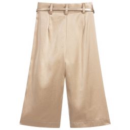 iDO Для младших-Girls Gold Satin Culottes | Childrensalon Outlet