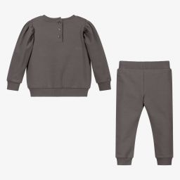 iDO Baby-Girls Grey Sequin Tracksuit | Childrensalon Outlet