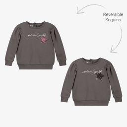 iDO Baby-Girls Grey Sequin Tracksuit | Childrensalon Outlet