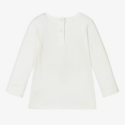 iDO Baby-توب قطن جيرسي لون عاجي للبنات | Childrensalon Outlet