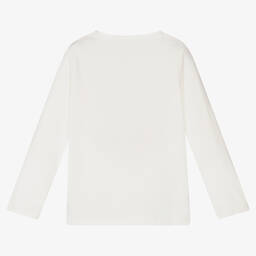 iDO Baby-Girls Ivory Cotton Top | Childrensalon Outlet