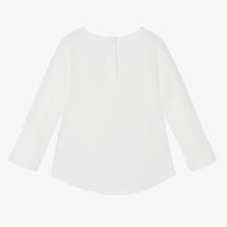 iDO Baby-Girls Ivory Cotton Top | Childrensalon Outlet