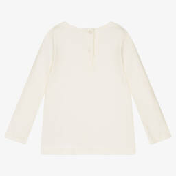 iDO Малыши-Кремовый хлопковый топ для девочек | Childrensalon Outlet