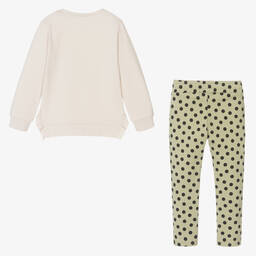 iDO Малыши-Кремовый топ и зеленые брюки для девочек | Childrensalon Outlet