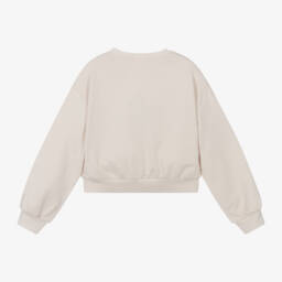 iDO Для младших-Кремовый хлопковый топ с надписью для девочек | Childrensalon Outlet