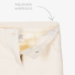 iDO Для младших-Широкие кремовые брюки для девочек | Childrensalon Outlet