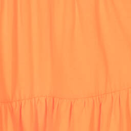 iDO Junior-فستان قطن بطبقات لون برتقالي | Childrensalon Outlet