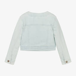 iDO Junior-Girls Pale Blue Denim Jacket | Childrensalon Outlet