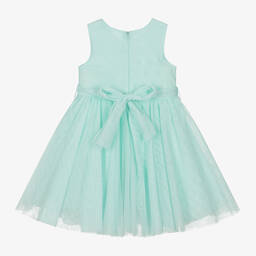 iDO Baby-Girls Pastel Green Tulle Dress | Childrensalon Outlet