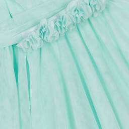 iDO Baby-Girls Pastel Green Tulle Dress | Childrensalon Outlet