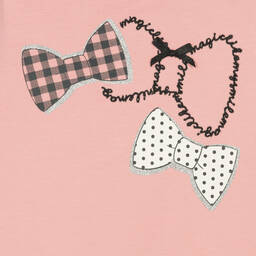 iDO Малыши-Розовое хлопковое платье с бантиками | Childrensalon Outlet