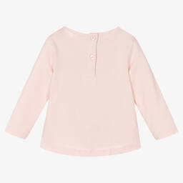 iDO Baby-Girls Pink Cotton Sequin Top | Childrensalon Outlet