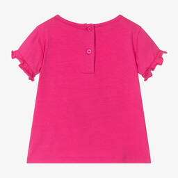 iDO Baby-Girls Pink Cotton T-Shirt | Childrensalon Outlet