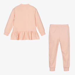 iDO Baby-Girls Pink Cotton Tracksuit | Childrensalon Outlet