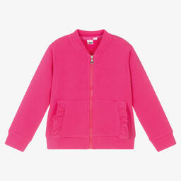 iDO Малыши-Girls Pink Cotton Zip-Up Top | Childrensalon Outlet