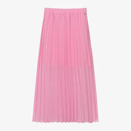 iDO Для младших-Girls Pink Crêpe Chiffon Pleated Skirt | Childrensalon Outlet