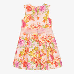 iDO Baby-Girls Pink Floral Print Dress | Childrensalon Outlet