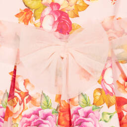 iDO Baby-Girls Pink Floral Print Dress | Childrensalon Outlet
